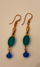 Load image into Gallery viewer, Theodora Earrings: Copper and Czech Glass