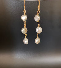 Load image into Gallery viewer, Ximena Earrings: 14K Gold-Filled, Freshwater Pearls