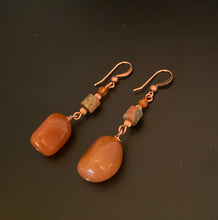 Load image into Gallery viewer, Dido Earrings: Copper, Jasper, and Carnelian