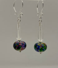 Load image into Gallery viewer, Paloma Earrings: Sterling Silver with Handmade Lampwork & Czech Glass