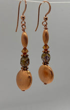 Load image into Gallery viewer, Bella Earrings: Copper & Crystal