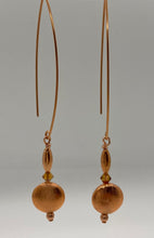 Load image into Gallery viewer, Xenia Earrings: Copper & Crystal