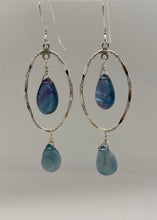 Load image into Gallery viewer, Lysandra Earrings: Sterling Silver, Fluorite