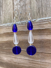 Load image into Gallery viewer, Ruth Earrings: Sterling Silver &amp; Czech Glass
