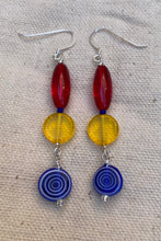 Load image into Gallery viewer, Bunty Earrings: Sterling Silver &amp; Czech Glass
