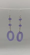 Load and play video in Gallery viewer, Bora Earrings: Sterling Silver &amp; Czech Glass
