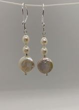 Load and play video in Gallery viewer, Deva Earrings: Sterling Silver &amp; Freshwater Pearls
