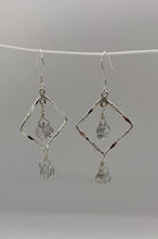 Load and play video in Gallery viewer, Juno Earrings: Sterling Silver &amp; Tourmalinated Quartz
