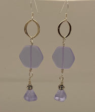 Load image into Gallery viewer, Francesca Earrings: Sterling Silver, Bali Silver, Czech Glass
