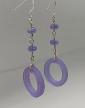 Load image into Gallery viewer, Bora Earrings: Sterling Silver &amp; Czech Glass
