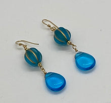 Load image into Gallery viewer, Azmara Earrings: 14K Gold-Filled Findings &amp; Czech Glass
