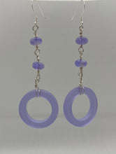 Load image into Gallery viewer, Bora Earrings: Sterling Silver &amp; Czech Glass
