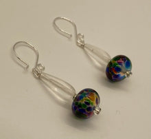 Load image into Gallery viewer, Paloma Earrings: Sterling Silver with Handmade Lampwork &amp; Czech Glass
