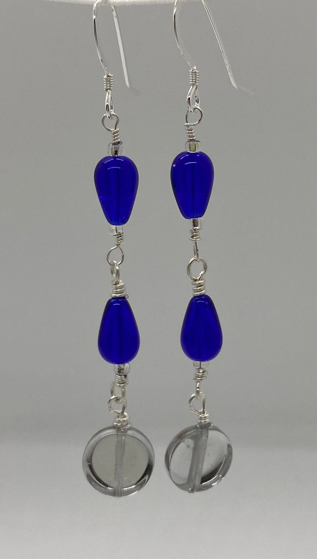 Irene earrings: Sterling Silver & Czech Glass