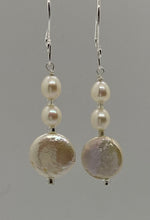 Load image into Gallery viewer, Deva Earrings: Sterling Silver &amp; Freshwater Pearls
