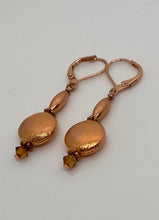 Load image into Gallery viewer, Baira Earrings: Copper &amp; Crystal
