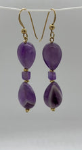 Load and play video in Gallery viewer, Ingrid Earrings: 14K Gold Filled &amp; Amethyst
