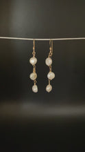 Load and play video in Gallery viewer, Ximena Earrings: 14K Gold-Filled, Freshwater Pearls
