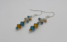 Load image into Gallery viewer, Millicent Earrings: Sterling Silver &amp; Swarovski Crystal
